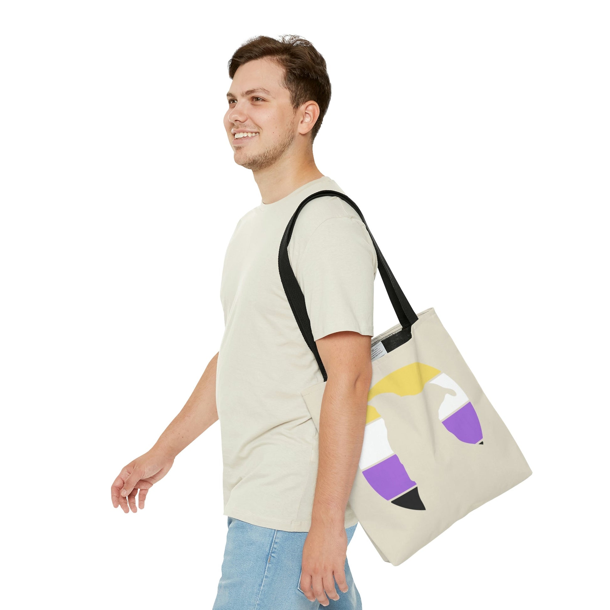 Nonbinary Pride | Pit Bull Silhouette | Tote Bag - Detezi Designs-15279605006721052715