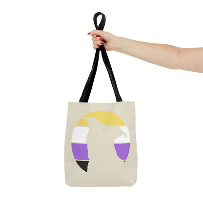 Nonbinary Pride | Pit Bull Silhouette | Tote Bag - Detezi Designs-17529408258346584808