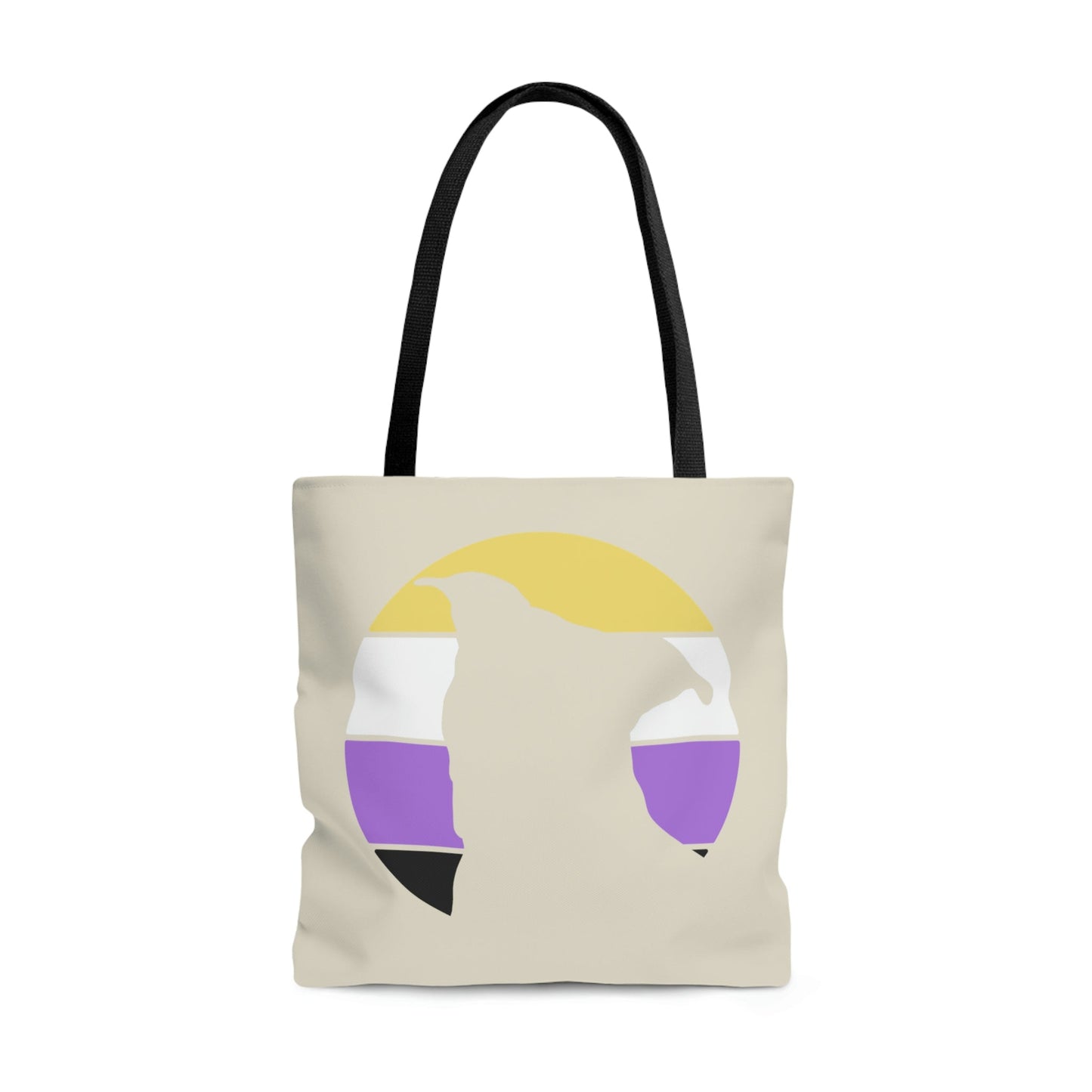 Nonbinary Pride | Pit Bull Silhouette | Tote Bag - Detezi Designs-60070282277218952680