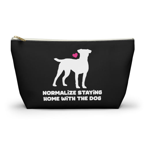 Normalize Staying Home With The Dog | Pencil Case - Detezi Designs-47427510837223976293