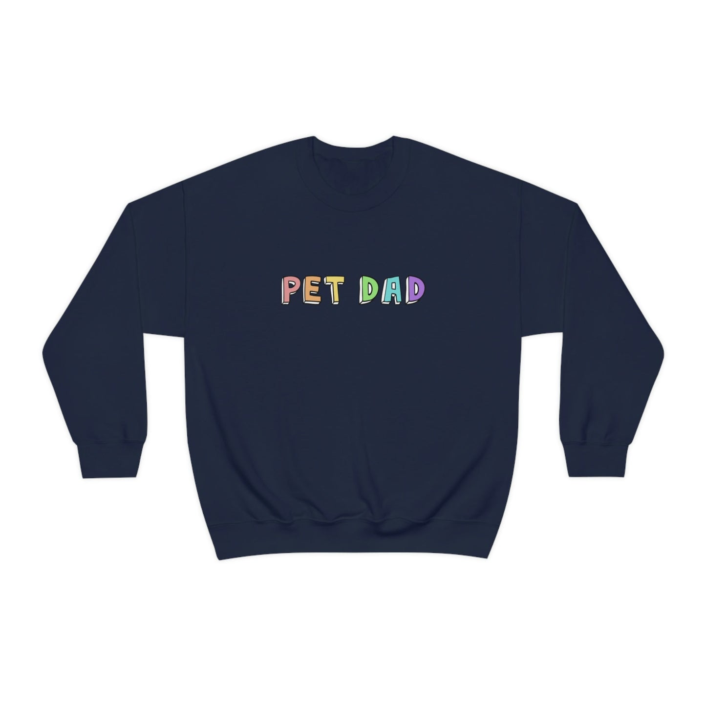 Pet Dad | Crewneck Sweatshirt - Detezi Designs-10331503065400089455