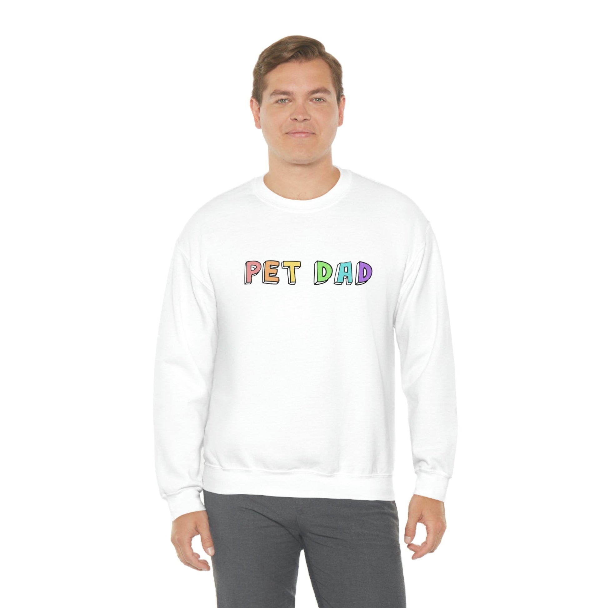 Pet Dad | Crewneck Sweatshirt - Detezi Designs-16832965437392564658