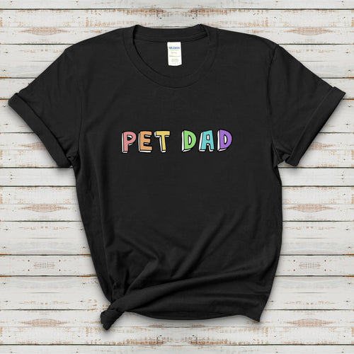 Pet Dad | Text Tees - Detezi Designs-21380344634813929910
