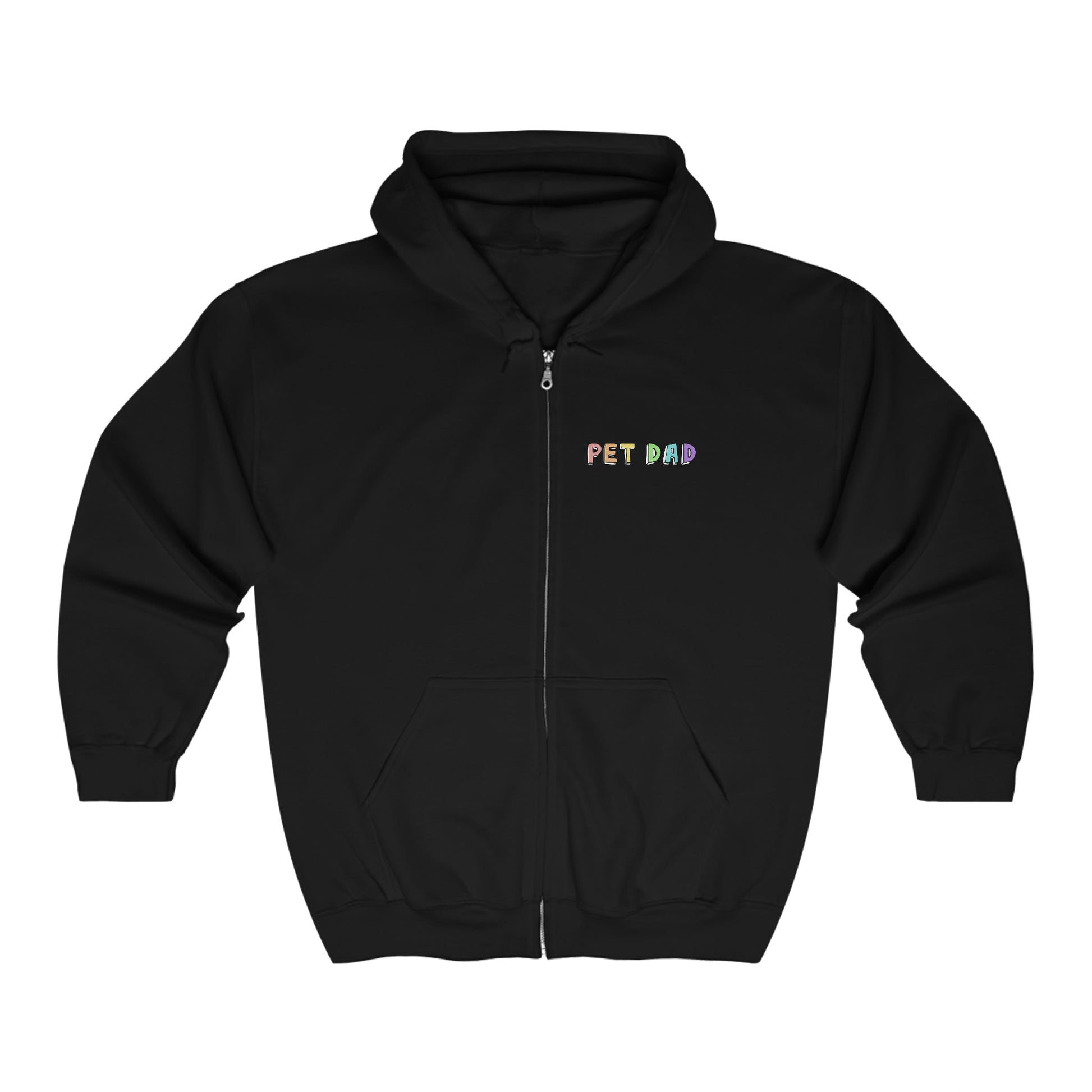 Pet Dad | Zip-up Sweatshirt - Detezi Designs-68623552629471661612