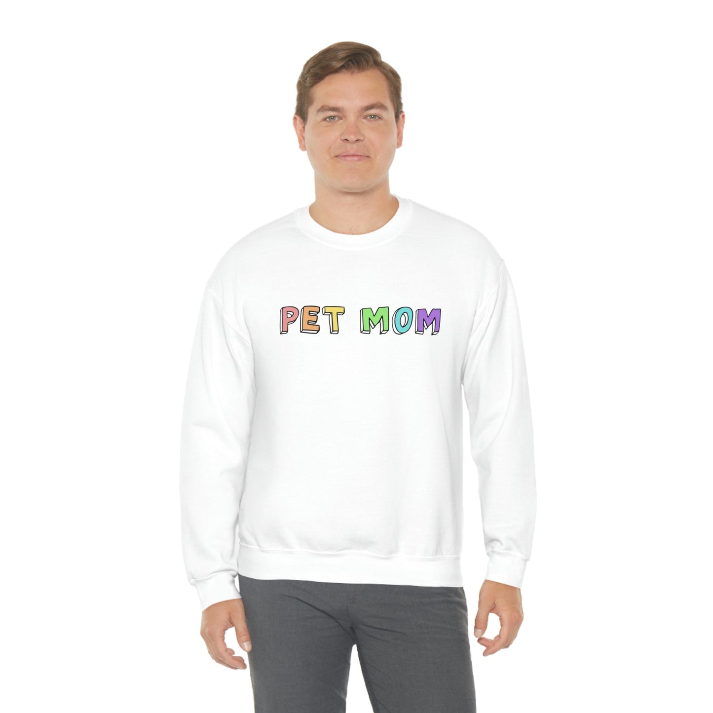 Pet Mom | Crewneck Sweatshirt - Detezi Designs-25288277055303991009