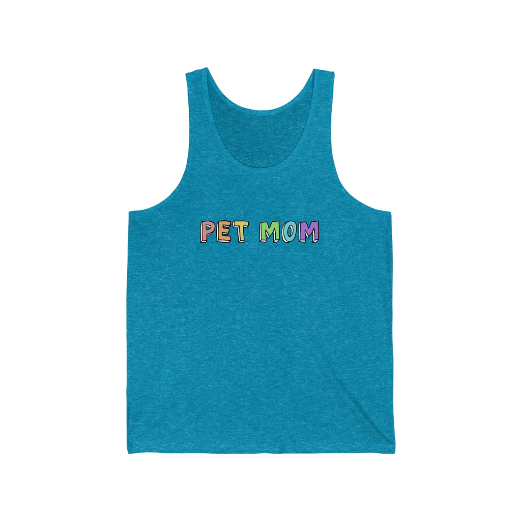 Pet Mom | Unisex Jersey Tank - Detezi Designs-18683332903530298600