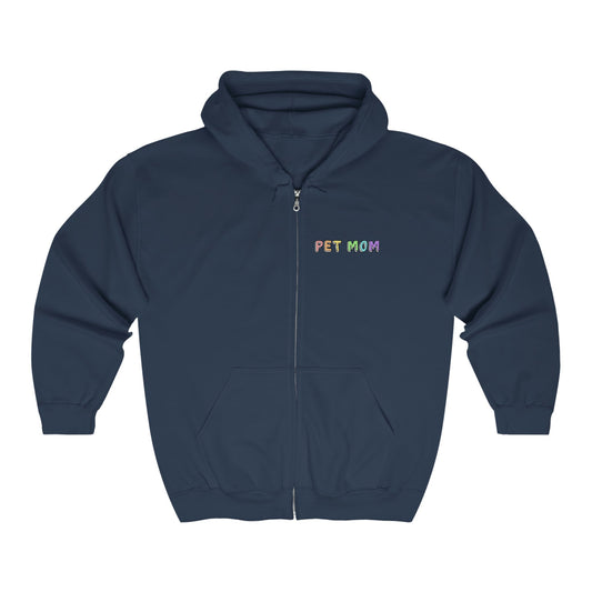 Pet Mom | Zip-up Sweatshirt - Detezi Designs-22648380314268593073