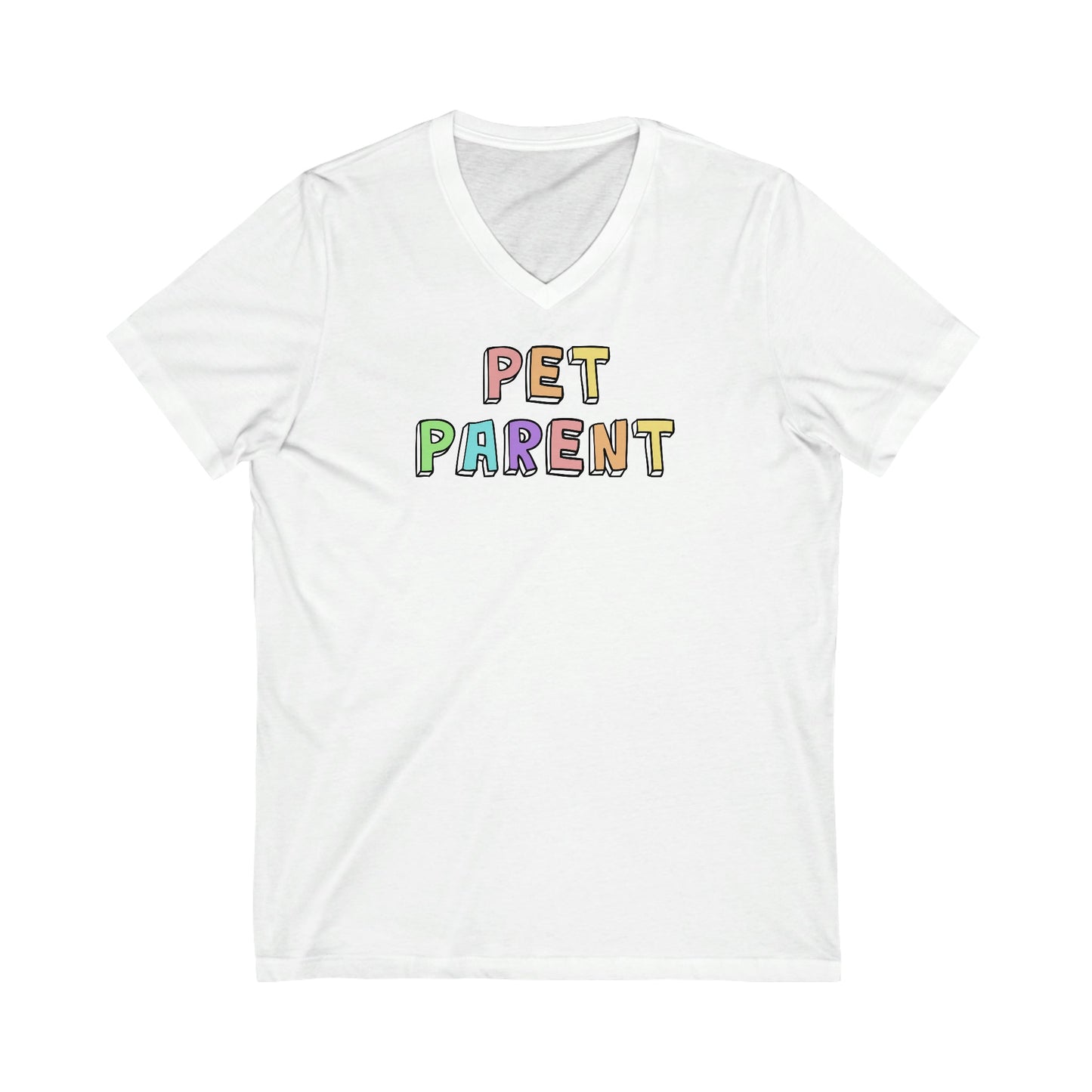 Pet Parent | Unisex V-Neck Tee - Detezi Designs-15338206190076511708