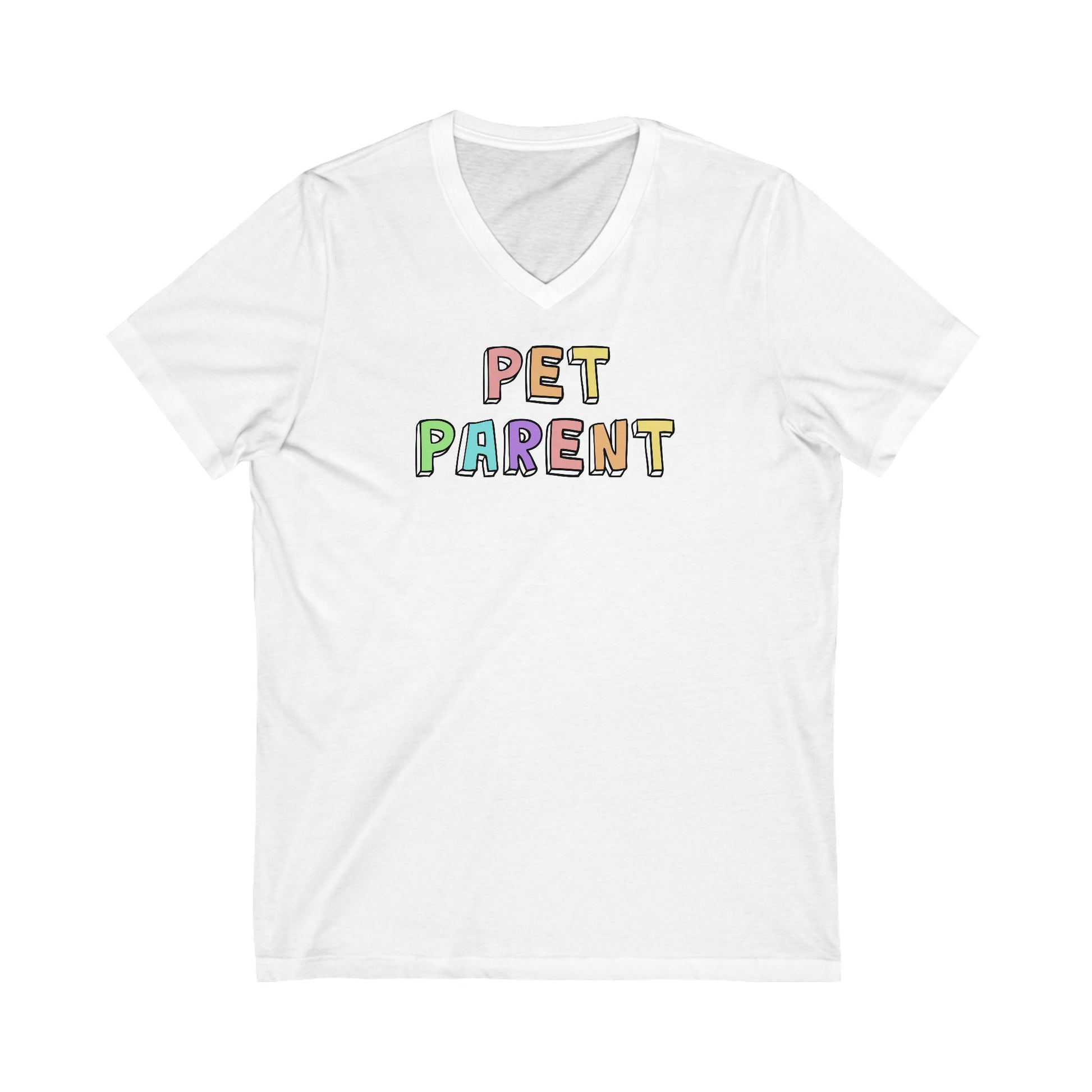 Pet Parent | Unisex V-Neck Tee - Detezi Designs-15338206190076511708