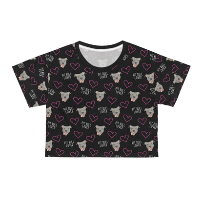 Pit Bull Lover | Crop Tee - Detezi Designs-12351141586414150461