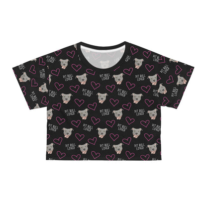 Pit Bull Lover | Crop Tee - Detezi Designs-32669692902186622210