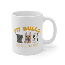 Load image into Gallery viewer, Pit Bulls Will Steal Your Heart | 11oz Mug - Detezi Designs-13596343976731739905
