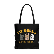 Load image into Gallery viewer, Pit Bulls Will Steal Your Heart | Tote Bag - Detezi Designs-28103137160287452770
