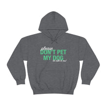 Load image into Gallery viewer, Please Don&#39;t Pet My Dog (Or Talk To Me) | Hooded Sweatshirt - Detezi Designs-17223838252497709789
