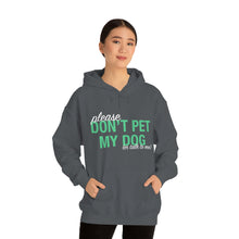 Load image into Gallery viewer, Please Don&#39;t Pet My Dog (Or Talk To Me) | Hooded Sweatshirt - Detezi Designs-22571893623912023623
