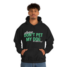 Load image into Gallery viewer, Please Don&#39;t Pet My Dog (Or Talk To Me) | Hooded Sweatshirt - Detezi Designs-28180178126553224982
