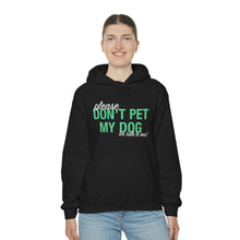 Load image into Gallery viewer, Please Don&#39;t Pet My Dog (Or Talk To Me) | Hooded Sweatshirt - Detezi Designs-28180178126553224982

