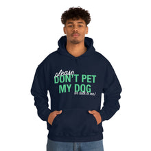 Load image into Gallery viewer, Please Don&#39;t Pet My Dog (Or Talk To Me) | Hooded Sweatshirt - Detezi Designs-32574420350789694455

