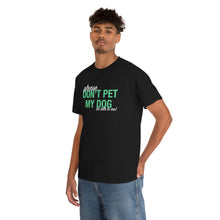Load image into Gallery viewer, Please Don&#39;t Pet My Dog (Or Talk To Me) | Text Tees - Detezi Designs-50825348587395873521
