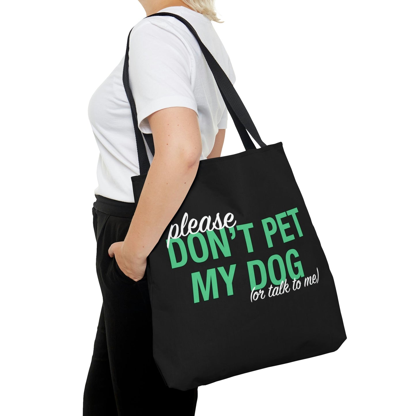 Please Don't Pet My Dog (Or Talk To Me) | Tote Bag - Detezi Designs-20097345527650909861