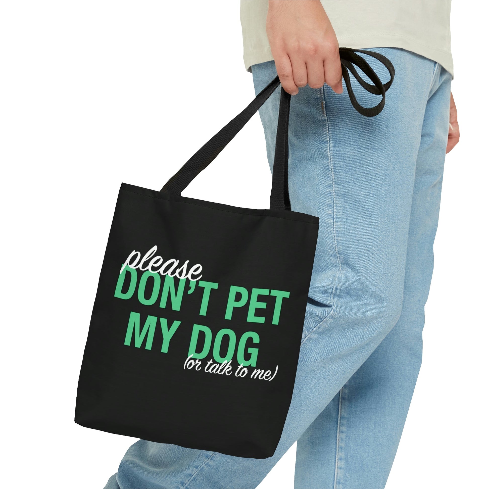 Please Don't Pet My Dog (Or Talk To Me) | Tote Bag - Detezi Designs-20675747417351420881