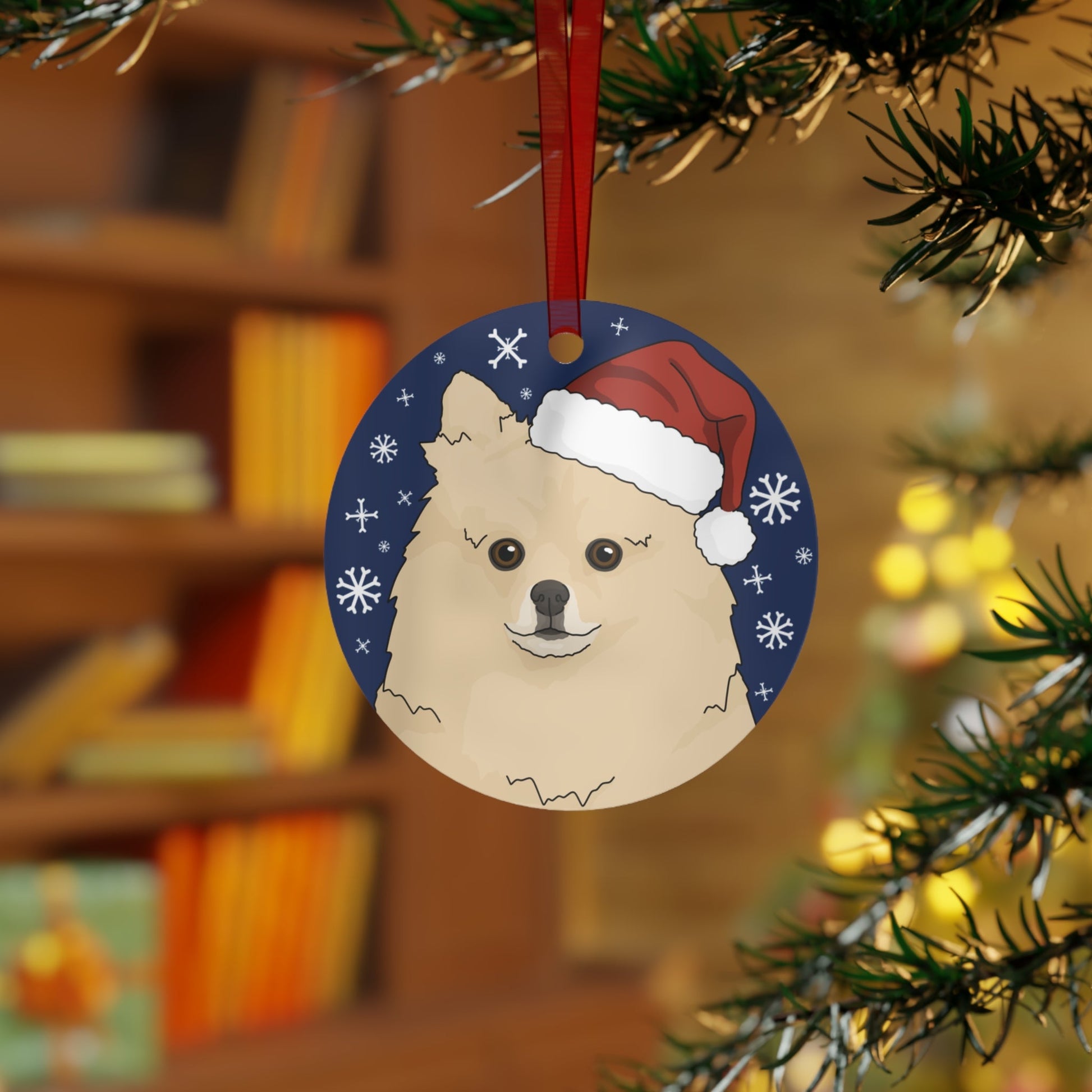 Pomeranian | 2023 Holiday Ornament - Detezi Designs-19264026030616988965