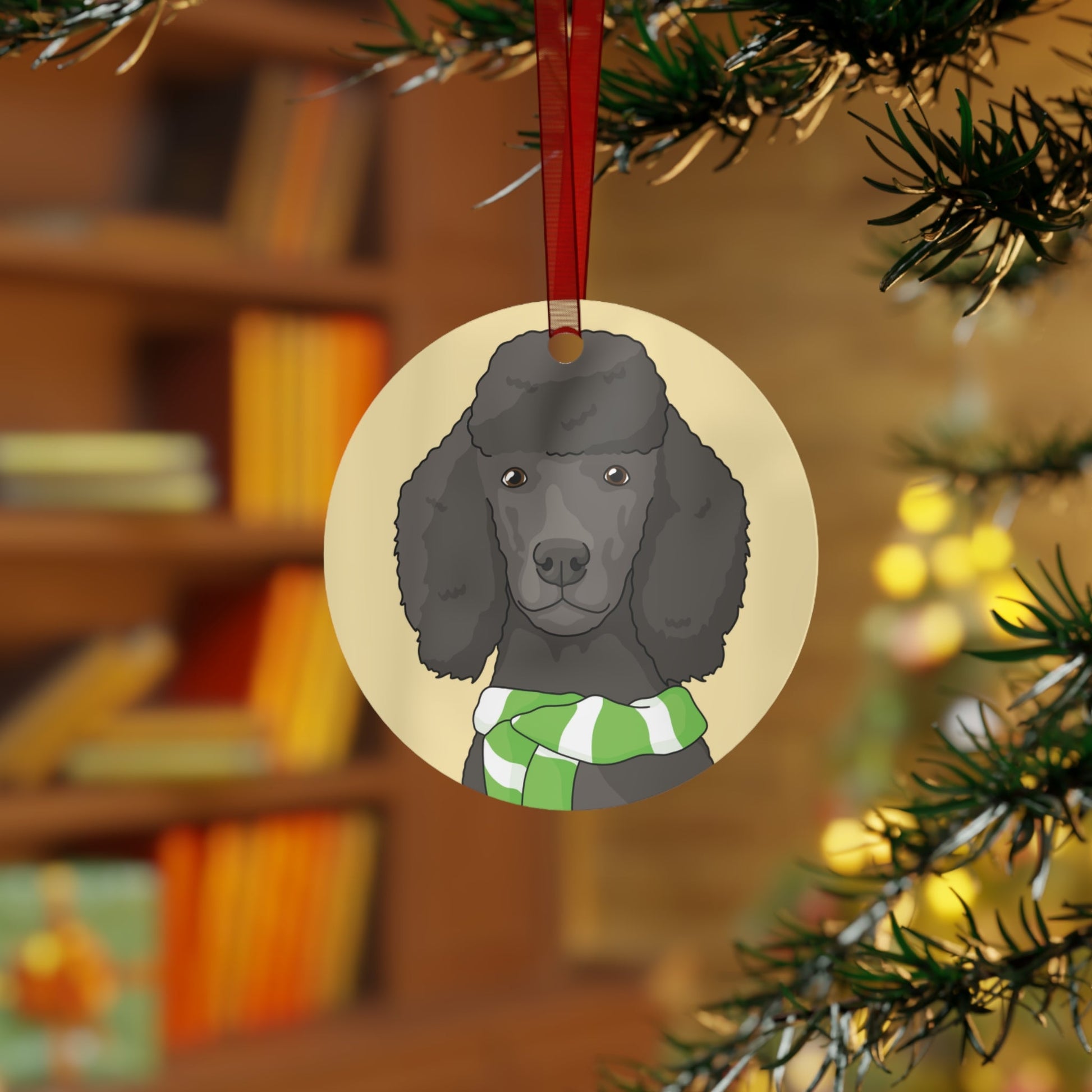 Poodle | 2023 Holiday Ornament - Detezi Designs-98522764213699313004