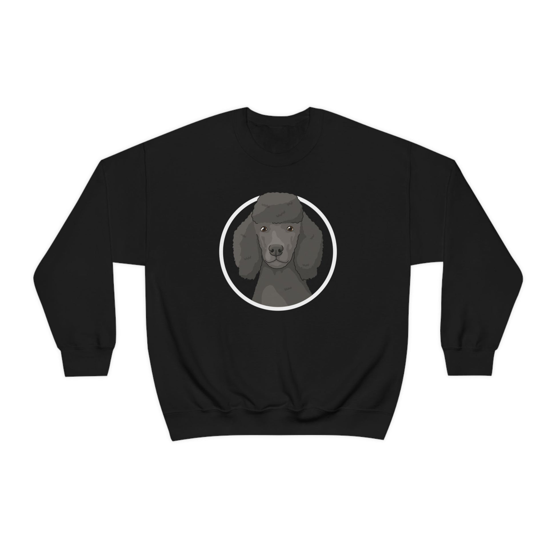 Poodle Circle | Crewneck Sweatshirt - Detezi Designs-14053158488701065860