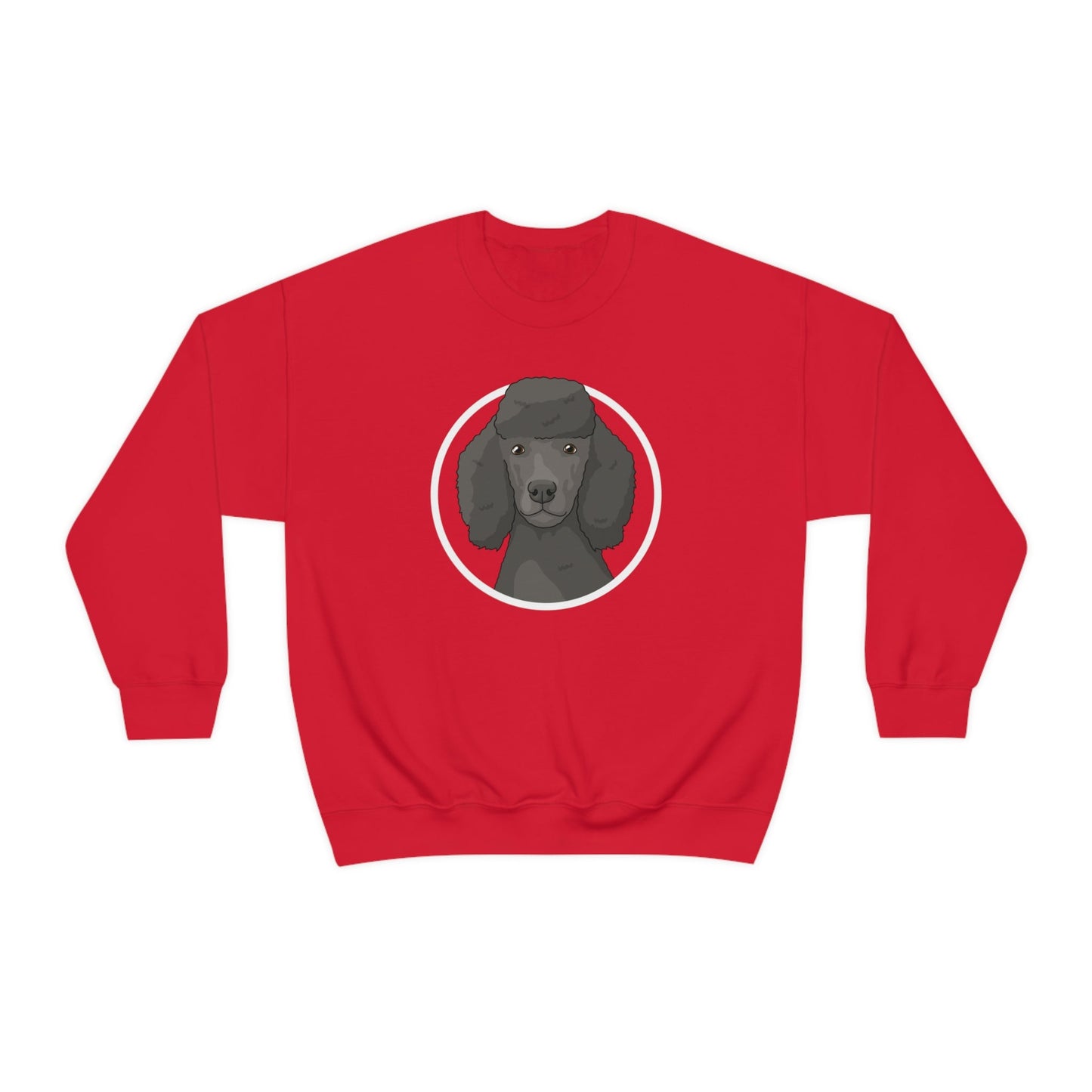 Poodle Circle | Crewneck Sweatshirt - Detezi Designs-19766627614697690815