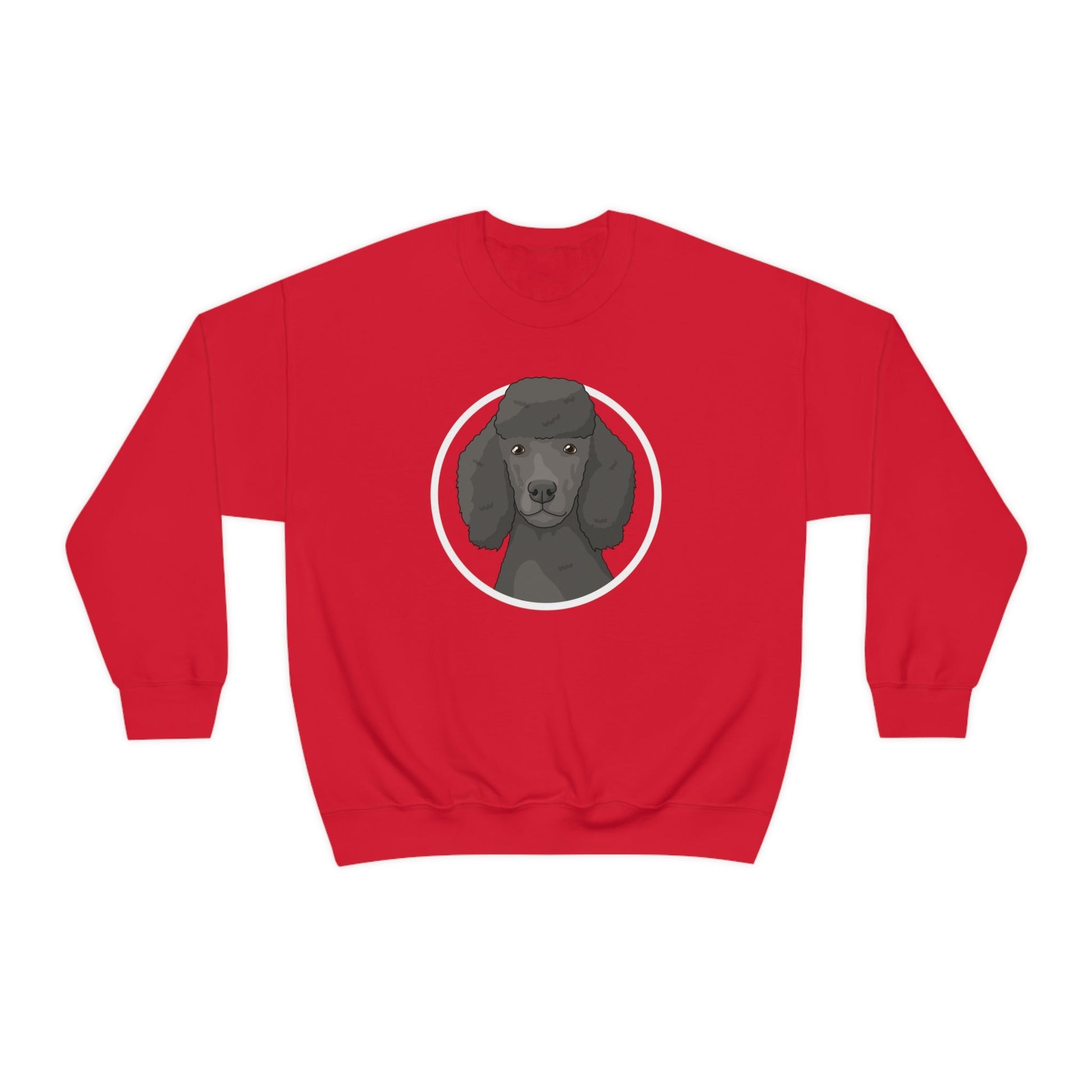 Poodle Circle | Crewneck Sweatshirt - Detezi Designs-19766627614697690815