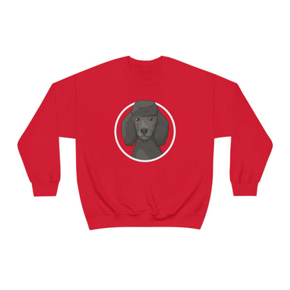 Poodle Circle | Crewneck Sweatshirt - Detezi Designs-19766627614697690815