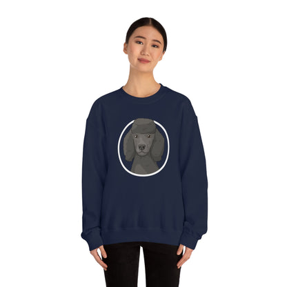 Poodle Circle | Crewneck Sweatshirt - Detezi Designs-22041327854461806147