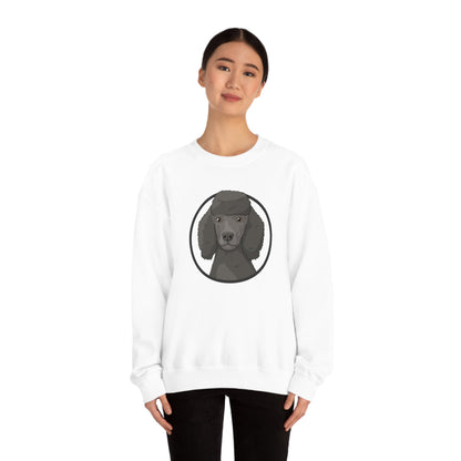 Poodle Circle | Crewneck Sweatshirt - Detezi Designs-22041327854461806147