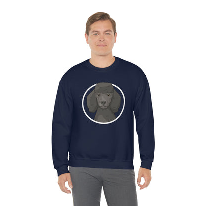 Poodle Circle | Crewneck Sweatshirt - Detezi Designs-22041327854461806147