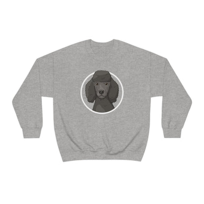 Poodle Circle | Crewneck Sweatshirt - Detezi Designs-22041327854461806147