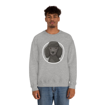 Poodle Circle | Crewneck Sweatshirt - Detezi Designs-22041327854461806147