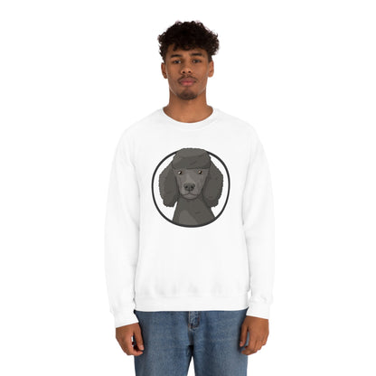 Poodle Circle | Crewneck Sweatshirt - Detezi Designs-22041327854461806147