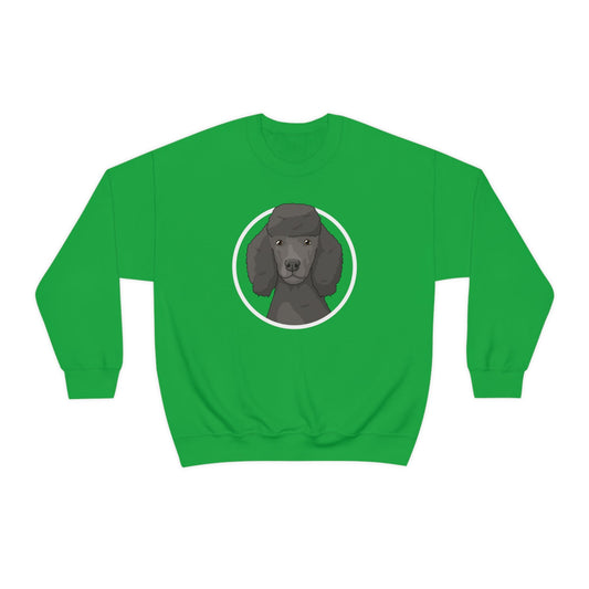 Poodle Circle | Crewneck Sweatshirt - Detezi Designs-69471554294665414234