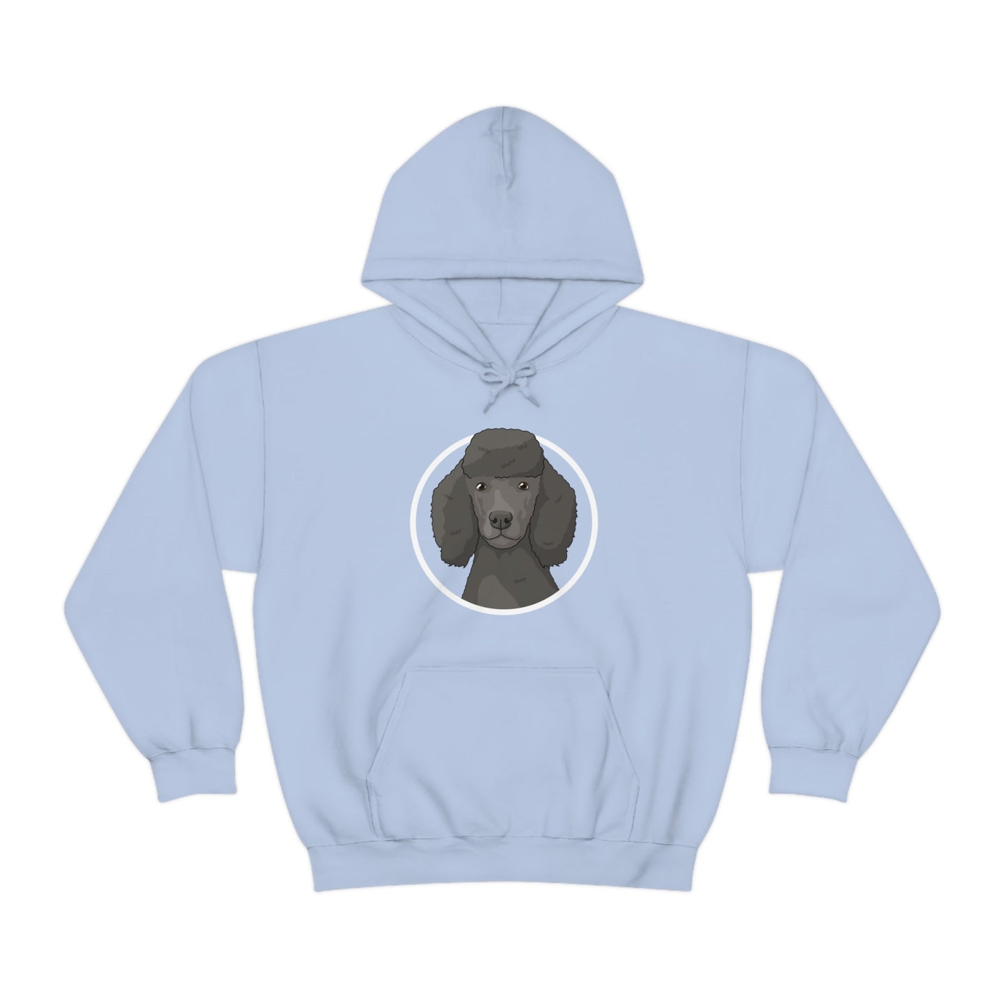 Poodle Circle | Hooded Sweatshirt - Detezi Designs-13194373310834411581