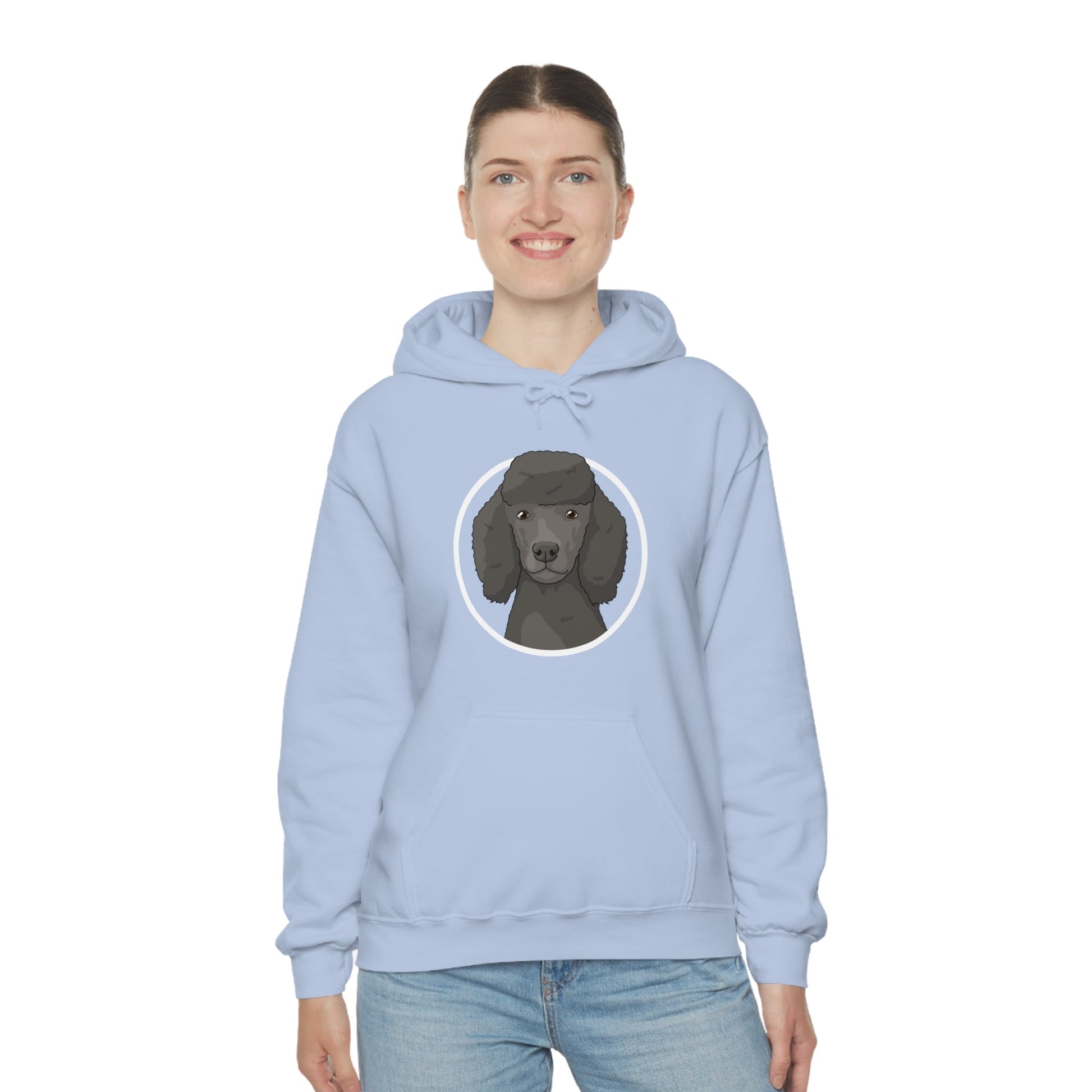 Poodle Circle | Hooded Sweatshirt - Detezi Designs-22362602505785143247