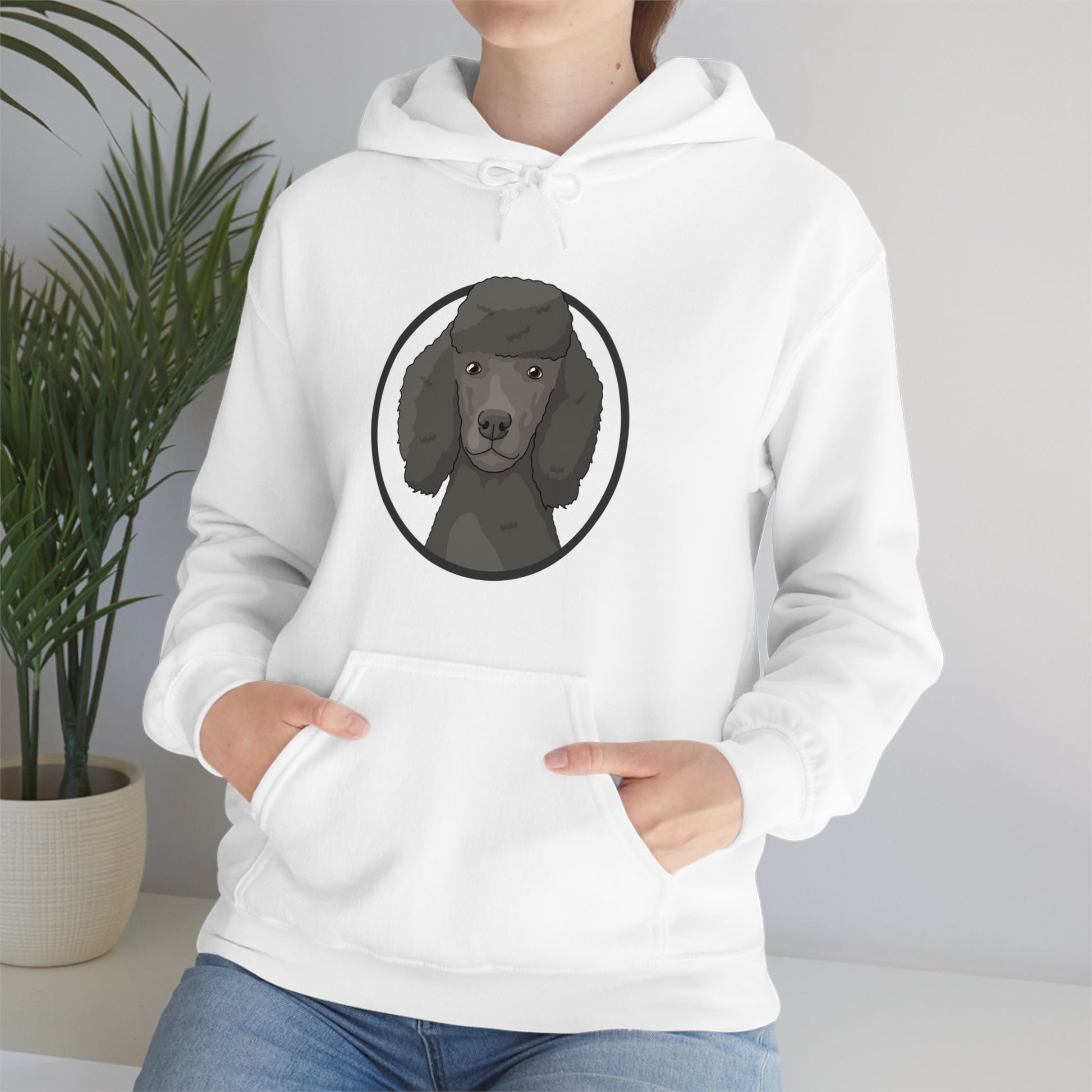 Poodle Circle | Hooded Sweatshirt - Detezi Designs-22362602505785143247