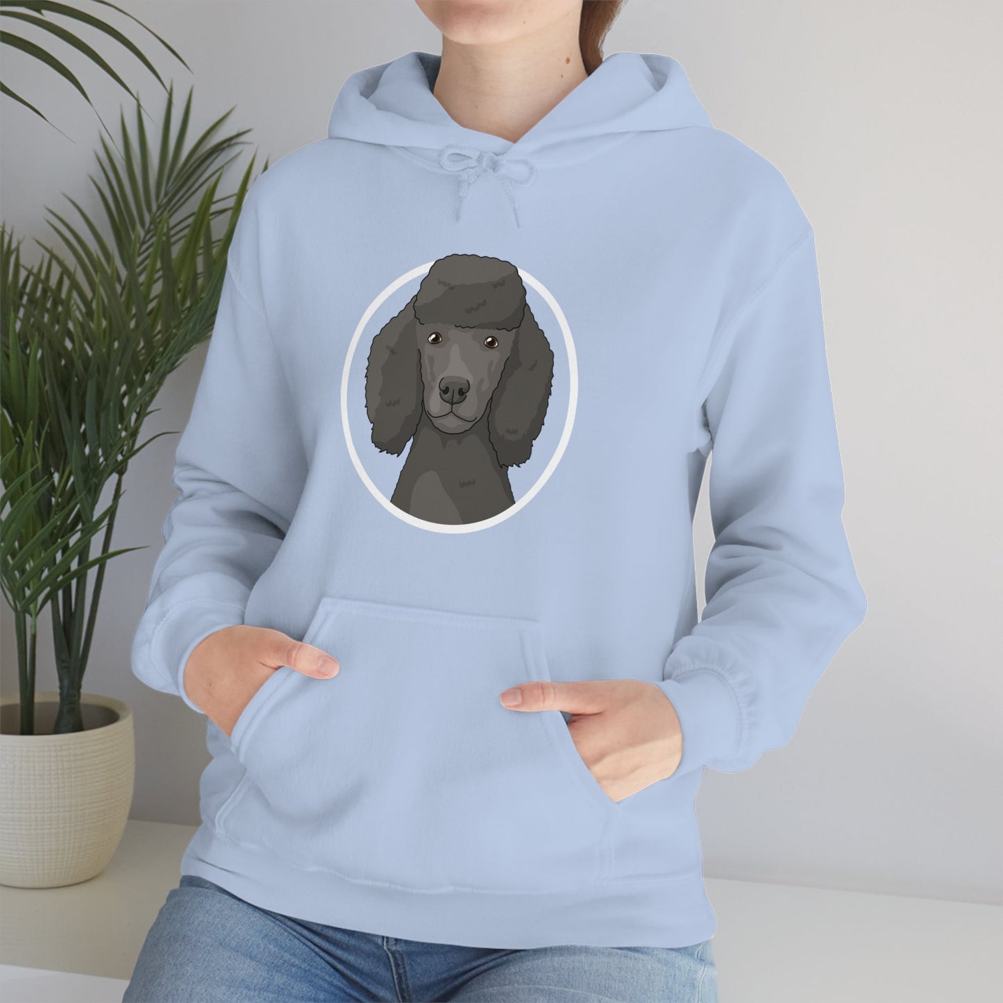 Poodle Circle | Hooded Sweatshirt - Detezi Designs-22362602505785143247