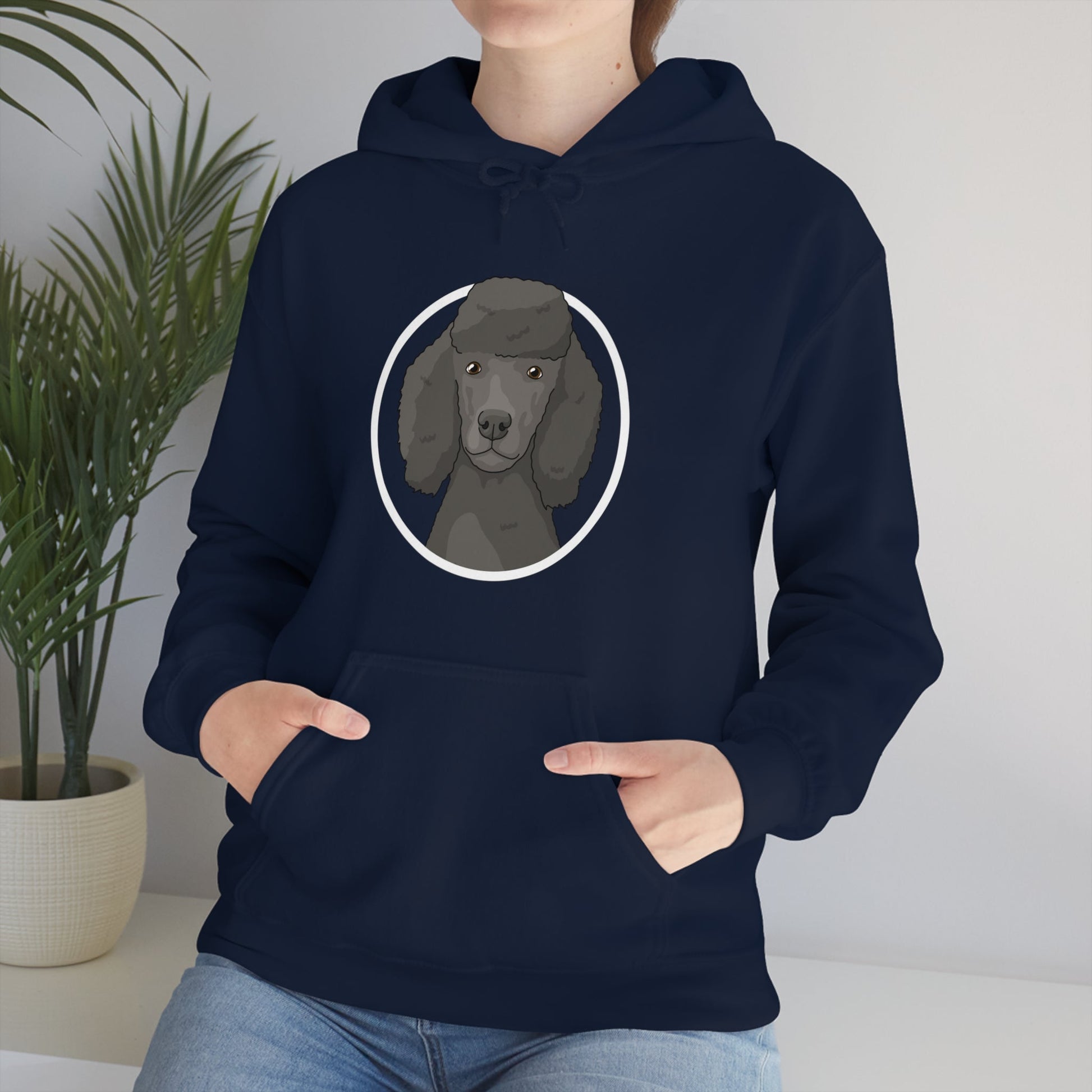 Poodle Circle | Hooded Sweatshirt - Detezi Designs-22362602505785143247