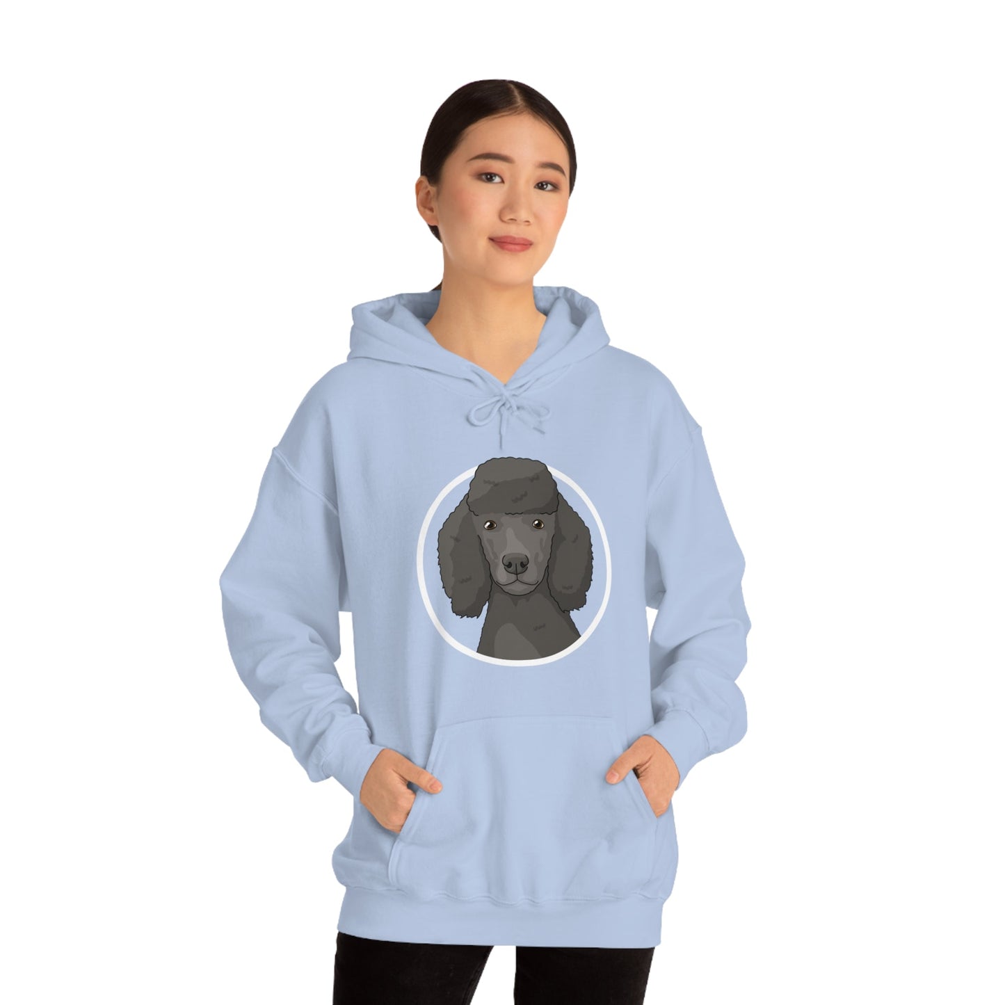 Poodle Circle | Hooded Sweatshirt - Detezi Designs-22362602505785143247