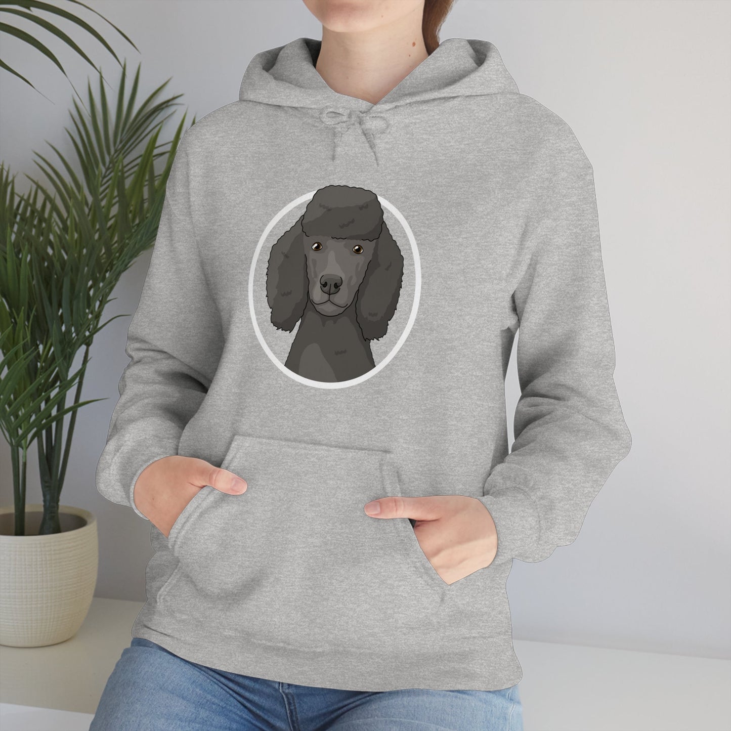 Poodle Circle | Hooded Sweatshirt - Detezi Designs-22362602505785143247