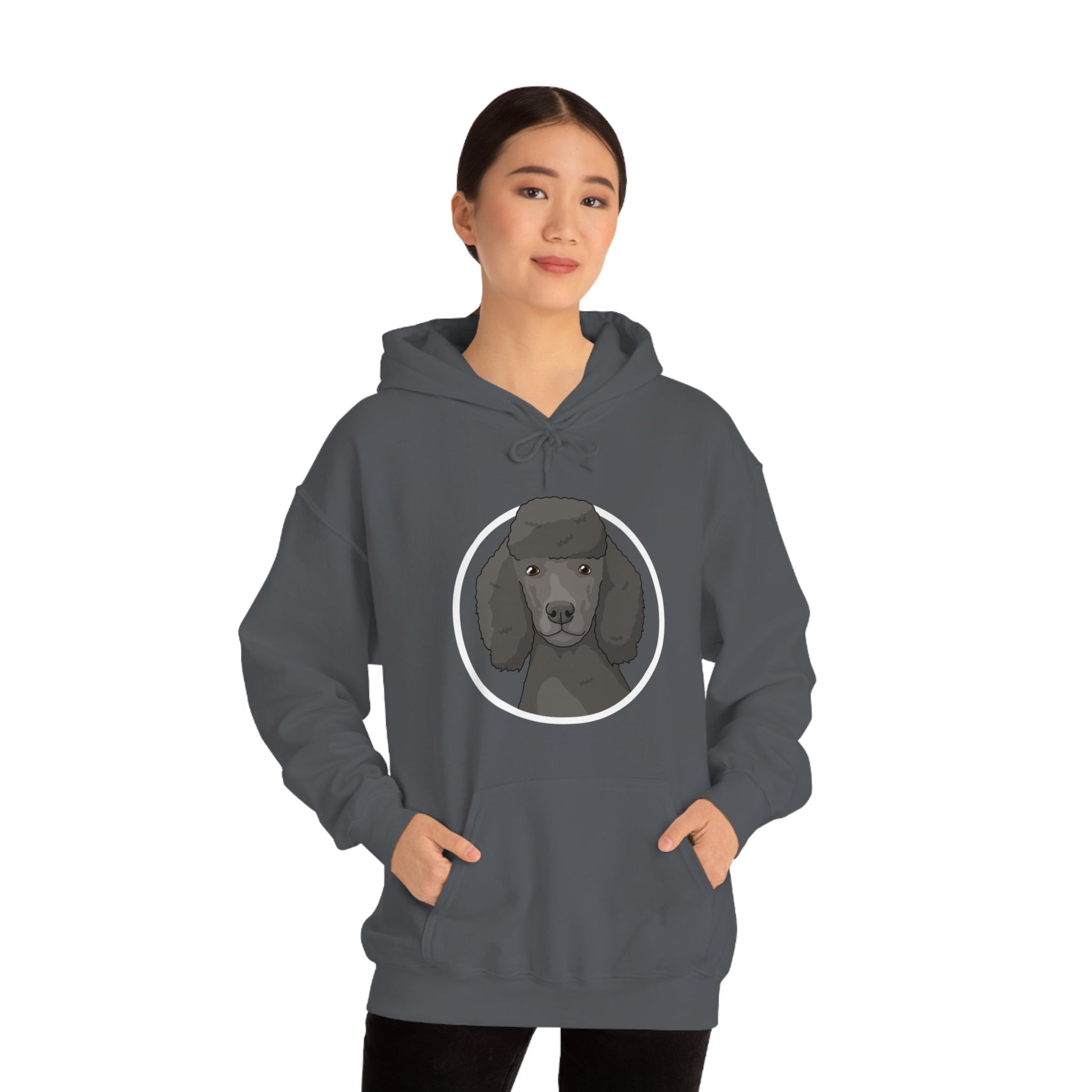 Poodle Circle | Hooded Sweatshirt - Detezi Designs-22362602505785143247