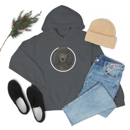 Poodle Circle | Hooded Sweatshirt - Detezi Designs-22362602505785143247