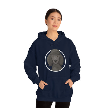 Poodle Circle | Hooded Sweatshirt - Detezi Designs-22362602505785143247