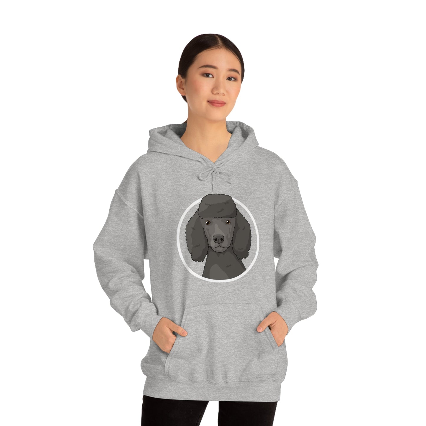 Poodle Circle | Hooded Sweatshirt - Detezi Designs-22362602505785143247