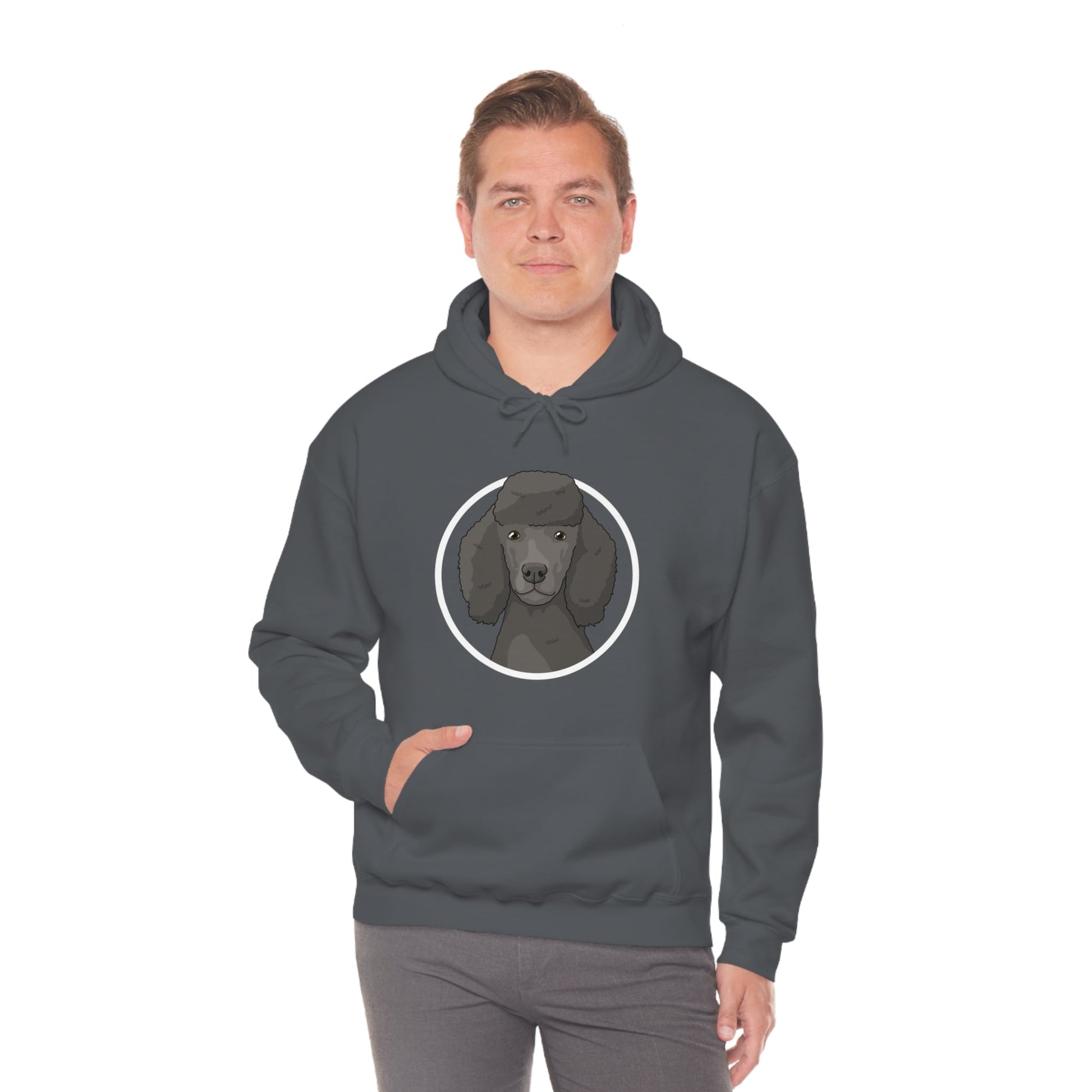 Poodle Circle | Hooded Sweatshirt - Detezi Designs-22362602505785143247